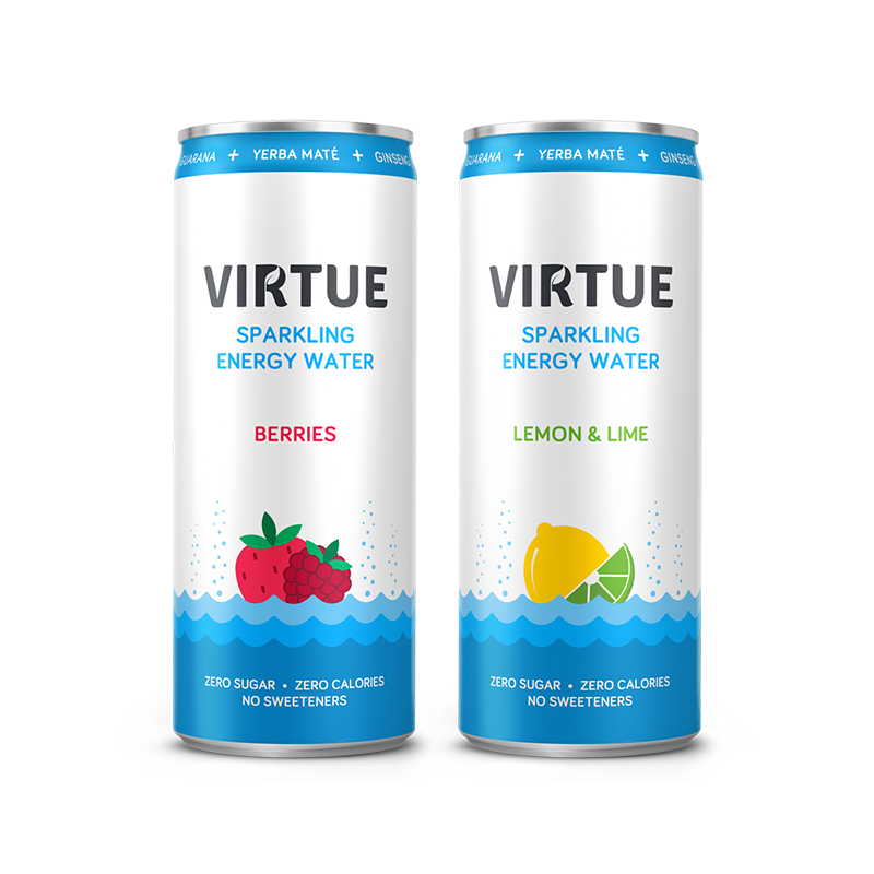 Virtue Energy Water LIQUID FUSION Award Winning Private Label Beverage Manufacturing and